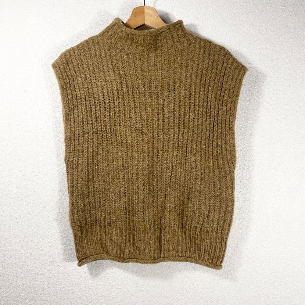 Madewell Women's Wool Blend Stimpson Sweater Vest Brown Size S